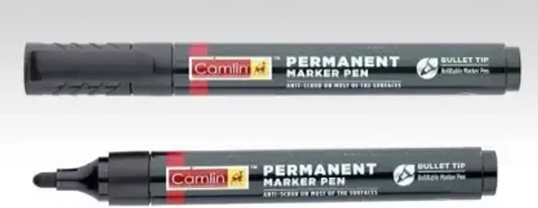camlin permanent marker black- Pack of 10 | Royal Stationers Best Quality Guarantee