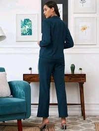 Women Latest 3 Piece Suit Lycra Trending - L