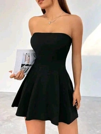 Women Trendy Mini dress Tube Fit - M