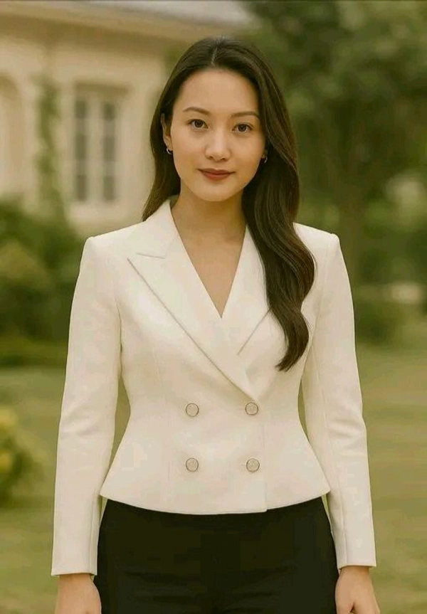 Womens Blazer | Double Breasted Slim Fit| Premium Fabric - XL