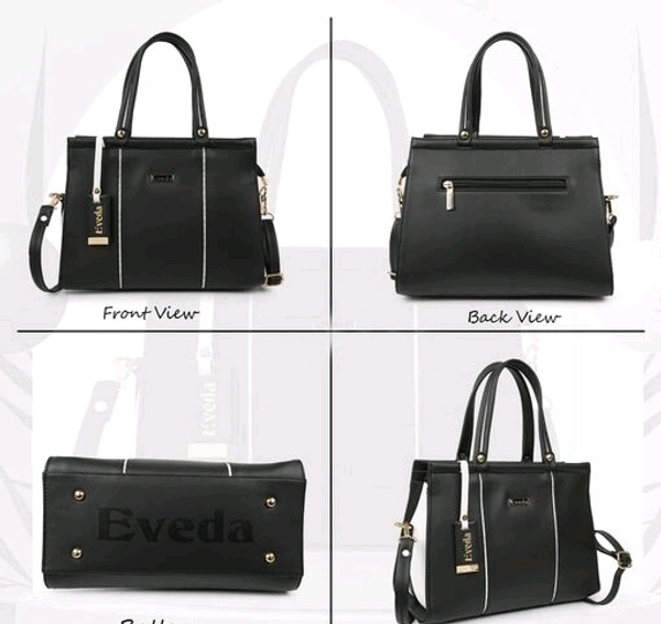 EVEDA Synthetic Vegan Leather Classic Hand Bag 6.0