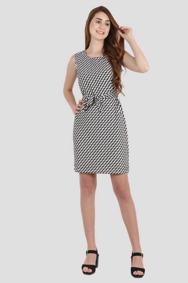 Trendy Printed Dress - L