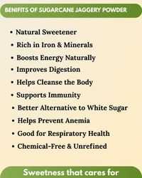 Sugarcane Jaggery powder 500g - PRINTED POUCH, 500G