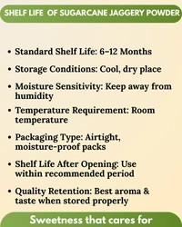 SUGARCANE JAGGERY POWDER 1KG  - PRINTED POUCH, 1KG