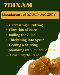 ROUND JAGGERY - BROWN, NORMAL COVER, 1KG