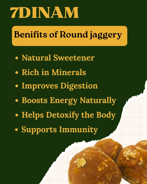 ROUND JAGGERY - BROWN, NORMAL COVER, 1KG