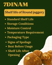 ROUND JAGGERY - BROWN, NORMAL COVER, 1KG
