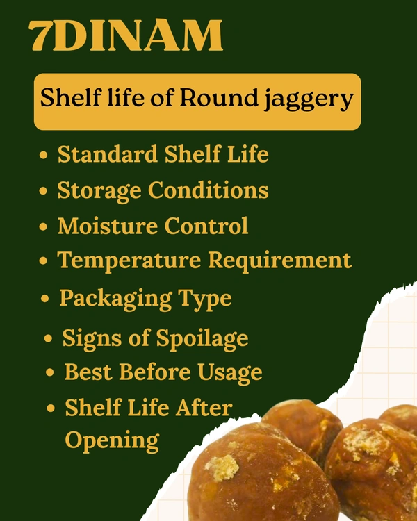 ROUND JAGGERY - BROWN, NORMAL COVER, 1KG