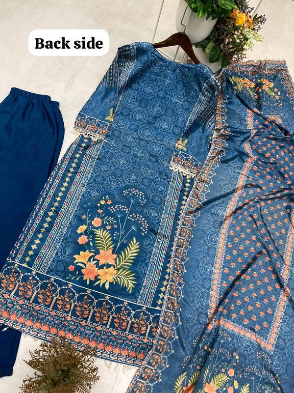 Real Mirror + Diamond Work Plazzo Suit - XXL