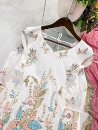 Designer Embroidery Work Farsi Salwar Suit - XL