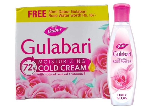 Dabur Gulabari Moisturisinng Cold Cream 30 ML Pack of 1 (30 ml - 12, 30 ml, All Over India