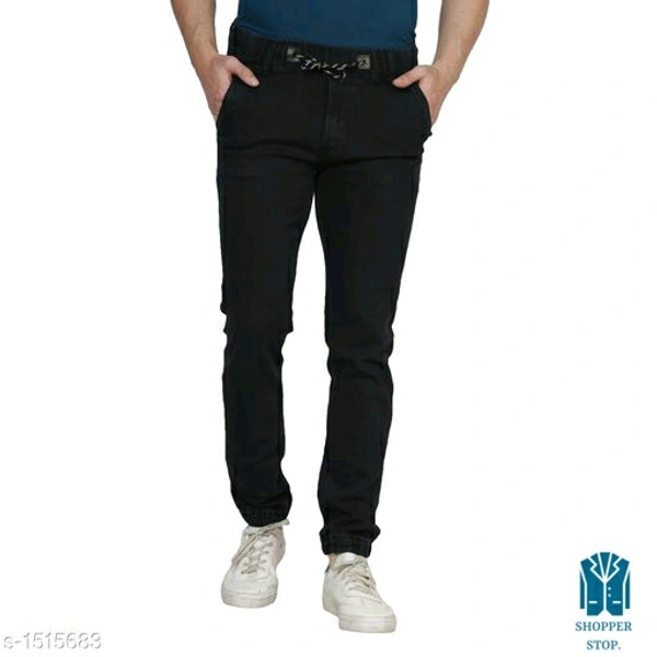 Catalog Name:*Elegant Men's Solid Jogger Jeans Vol 7