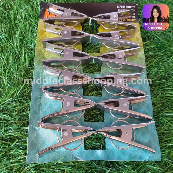 Max High Quality Metal Cloth Clips (12pcs) MC356