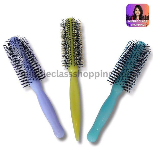 High Quality Premium Pearl Colored Round Comb Hair Brush MC361