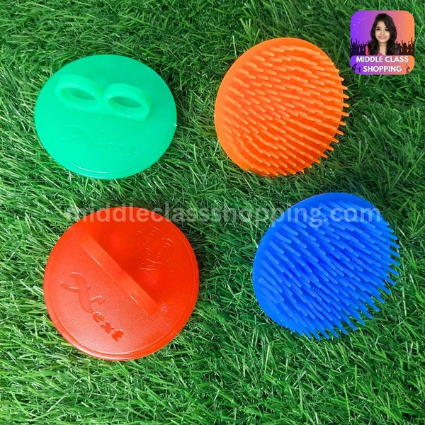 Boys Handy Big Sized Solid Colored Round Comb With Double Finger Handle MC401