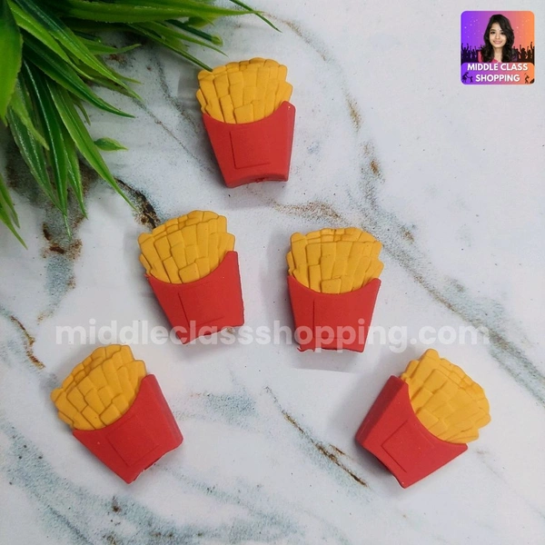 Kids Favorite Big Sized Cute Facny 3D French Fries Eraser MC646