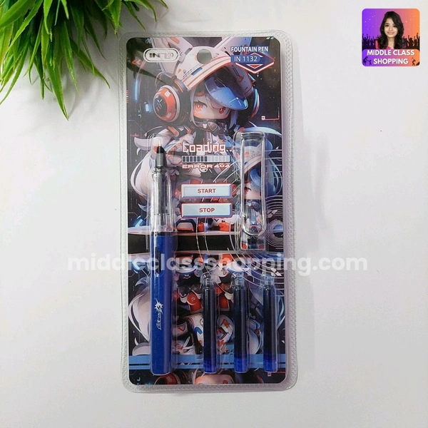 Inzo Students Favorite Loading Error Catridge Pen With 3 Catridges MC657