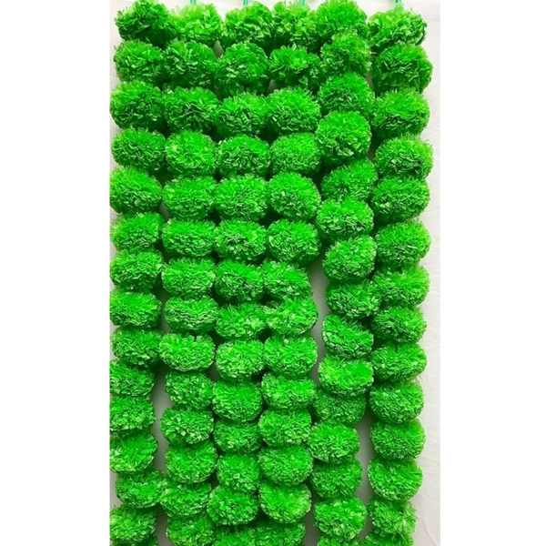 Cute Realistic Look Artificial Flower Garland Decoration For Grand Functions, Diwali Decoration, Pooja Room Decoration (GREEN)  MC728