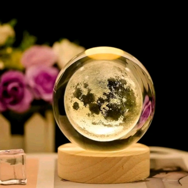3D Crystal Ball Real Effect Night Lamp And Best Gift (Multi Designs) MC731