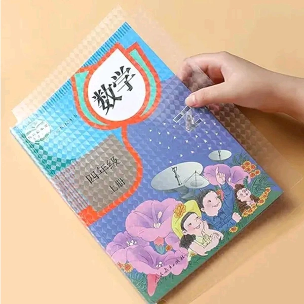 10pcs High Quality Adhesive Transparent Big Sized Waterproof Book Covering Sheets (Pack Of 10) MC924