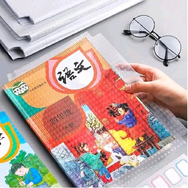 10pcs High Quality Adhesive Transparent Small Sized Waterproof Book Covering Sheets (Pack Of 10 SMALL 34×25cms) MC936