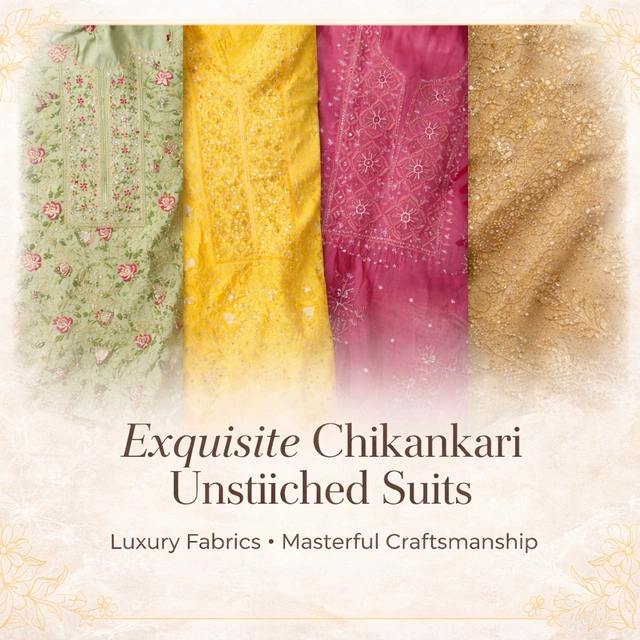Premium Chikankari Unstiched Suits