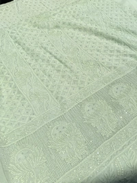 Mint Green Pure Viscose Unstiched Kurta Dupatta - Mint Green
