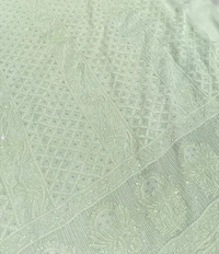 Mint Green Pure Viscose Unstiched Kurta Dupatta - Mint Green