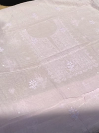 Noor-e-mulmul Pale Mauve Unstitched Chikankari Set - Pale Mauve