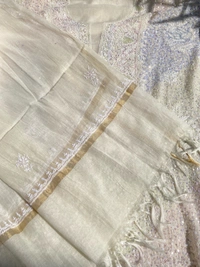 Exquisite Chikankari With Full Sequins Jaal Work Unstiched Dress Material - Unstiched
