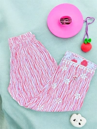 Kids Chikankari Co-ord Sets In Mulmul Print(Carrot Pink) - Carrot Pink, 24