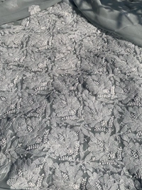 Grey Chikankari Georgette Unstiched Dress