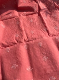 Carrot Pink Chikankari Jaalwork Unstiched Dress - Carrot Pink