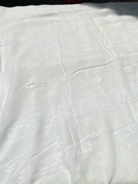 White Chikankari Multi Zardozi Unstiched Dress