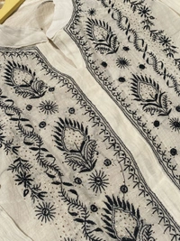 Tamanna Black embroidered Chikankari Semi Stiched Coord Set