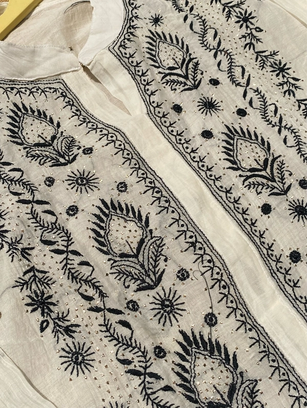 Tamanna Black embroidered Chikankari Semi Stiched Coord Set