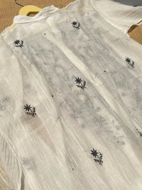 Tamanna Black embroidered Chikankari Semi Stiched Coord Set