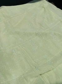 Noor-e-Mulmul Pista Green Chikankari Unstiched Set - Pista Green