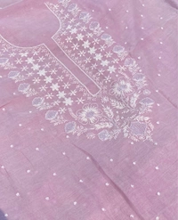 Noor-e-Mulmul Lavender Pink Unstiched Set - Lavender Pink