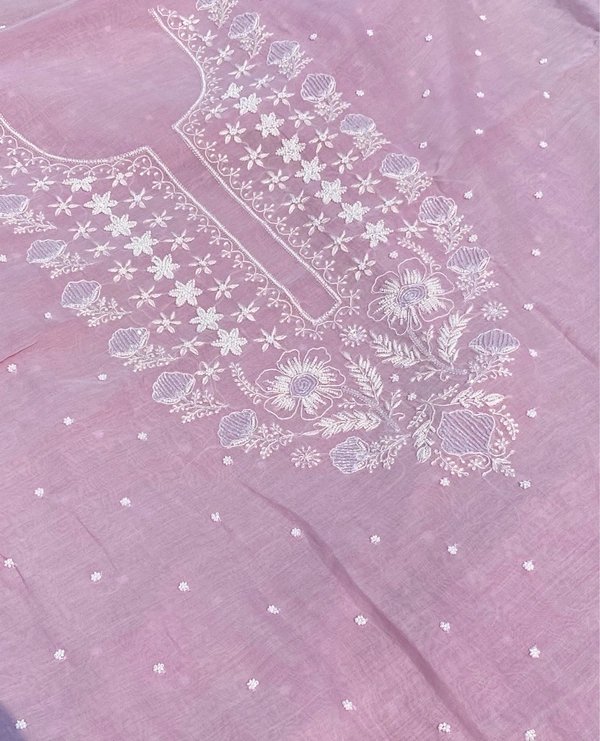 Noor-e-Mulmul Lavender Pink Unstiched Set - Lavender Pink