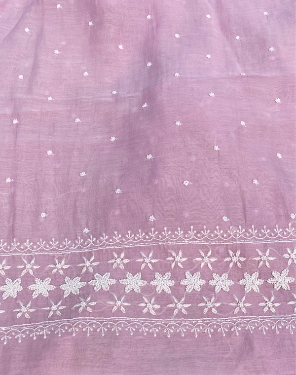 Noor-e-Mulmul Lavender Pink Unstiched Set - Lavender Pink