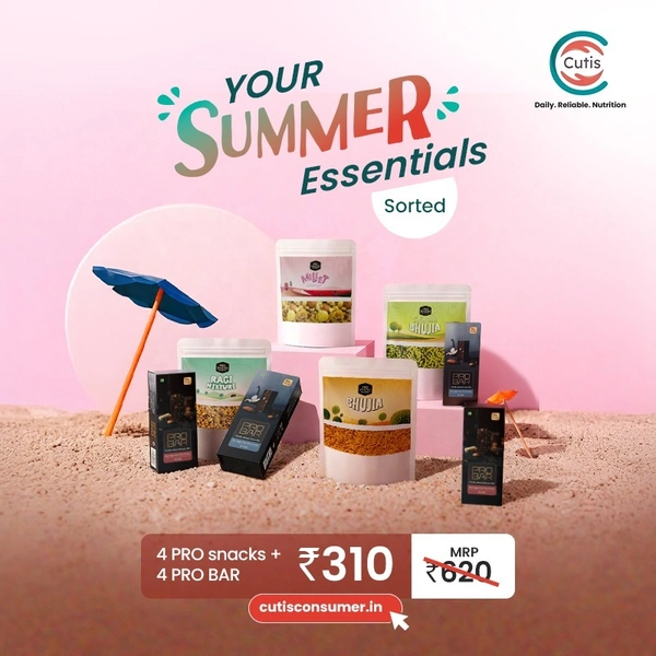 Summer Snack Combo Pack with Healthy Namkeen Mix, Millet Snacks & Protein Energy Bars | Ready-to-Eat Savoury Snacks | Balanced Nutrition | On-the-Go Snacking | Value Pack - pack of 21