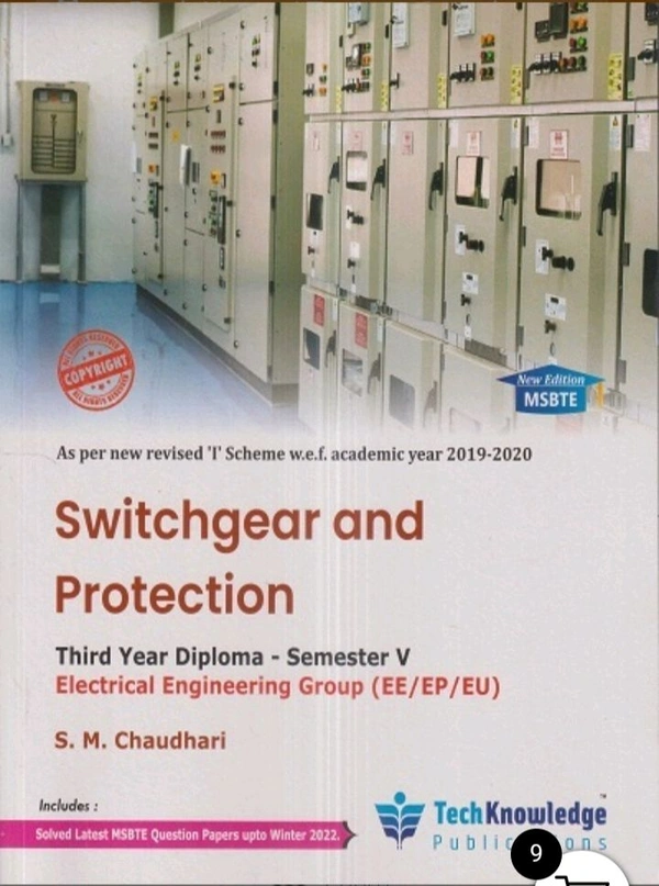 SWITCHGEAR AND PROTECTION (Electrical Engg. Sem 5) MSBTE | S.M. CHAUDHARI | TechKnowledge Publications