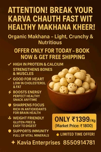 Organic Makhana - Dmart Market Price is Rs 2000