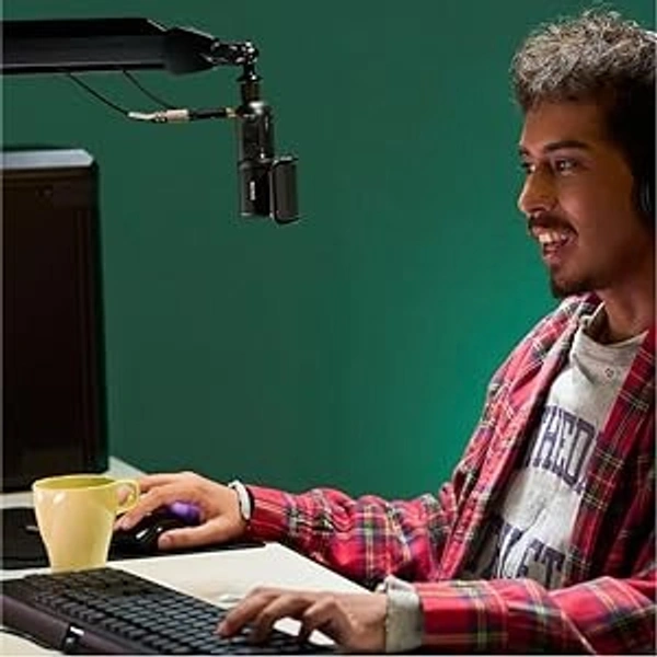 Sony SONY ECM-S1 Wireless Streaming Microphone for Podcast | Singing | Livestreaming | Gaming - Black - Black