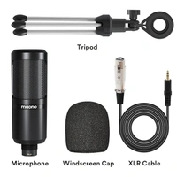 MAONO Au-Pm360Tr Trs Condenser USB Mic For Pc And Youtube Recording, Podcast Microphone For Gaming, Studio, Vlogging, Black - Black