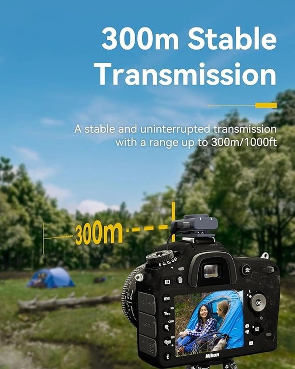 HollyView by Hollyland Hollyland Lark M2 Wireless Lavalier Microphone for iPhone/Android/Camera/PC/Laptop with Lightning/USB-C/Plug, 48KHz 24Bit, 1000ft Range, Noise Cancellation, 30H Battery for Video Recording, Streaming - Black