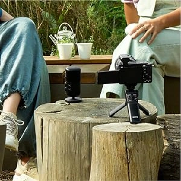 Sony SONY ECM-S1 Wireless Streaming Microphone for Podcast | Singing | Livestreaming | Gaming - Black - Black