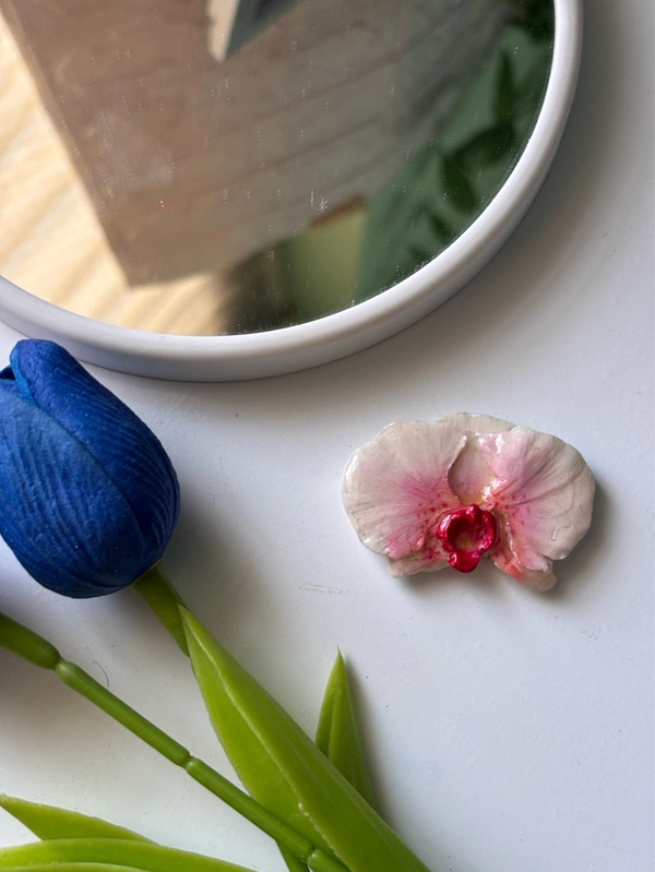 Orchid Hair Clip - Cerise