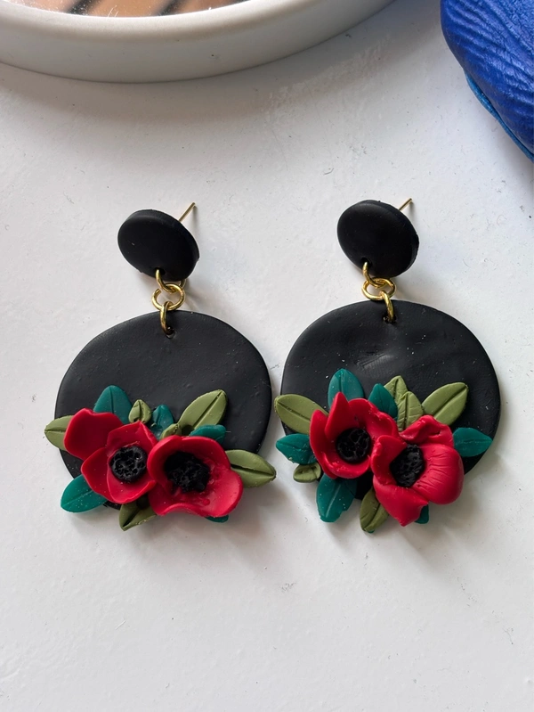 Midnight Bloom Statement Earrings